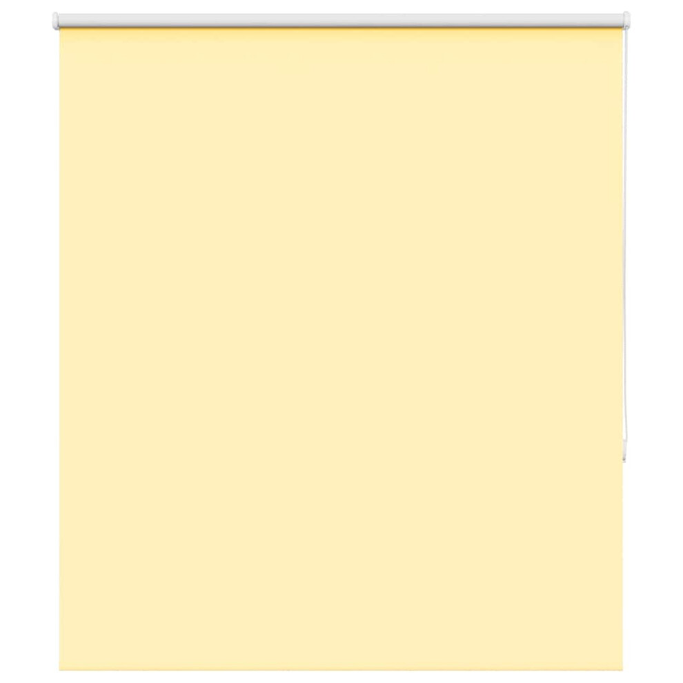 vidaXL Roller Blind Blackout Yellow 135x150 cm Fabric Width 131.6 cm Polyester
