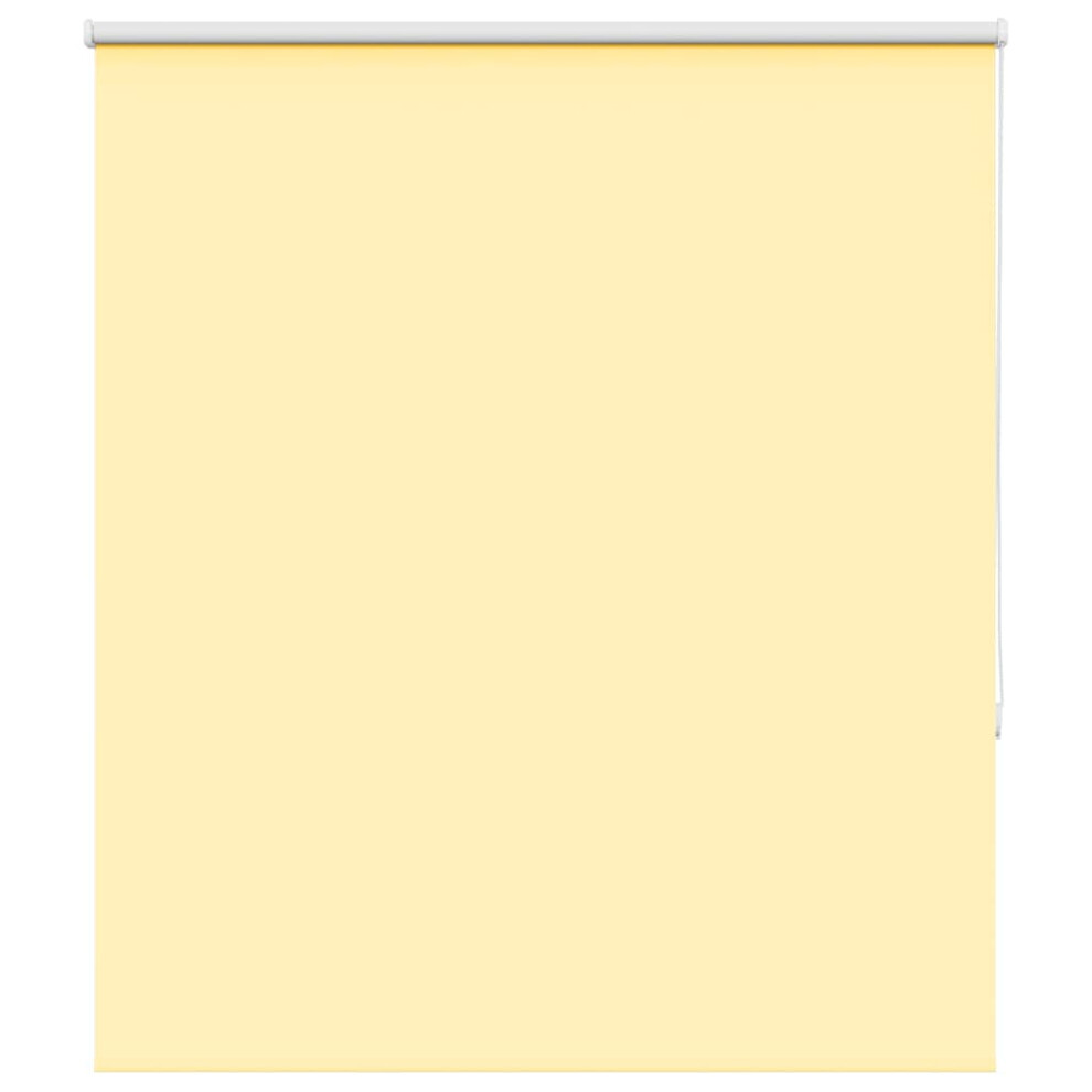 Vidaxl Roller Blind Blackout Yellow 135X175 Cm Fabric Width 131.6 Cm Polyester