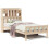 VidaXL vidaXL Bookcase Bed without Mattress Bed 90x190 cm Single Solid Wood Pine 1