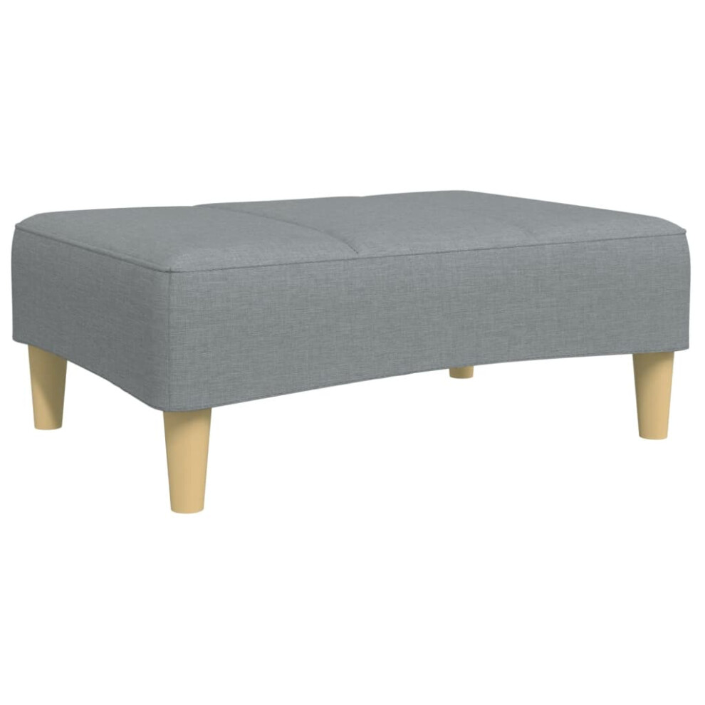 vidaXL Footstool Living Room Footrest Ottoman Sofa Stool Light Grey Fabric-image-OPC-PGMJS6P-NEW