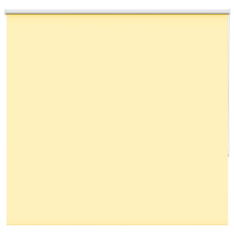 Vidaxl Roller Blind Blackout Yellow 155X130 Cm Fabric Width 151.6 Cm Polyester