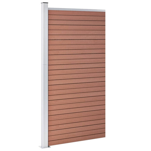 VidaXL vidaXL Zaunelement WPC 95x186 cm Braun 2