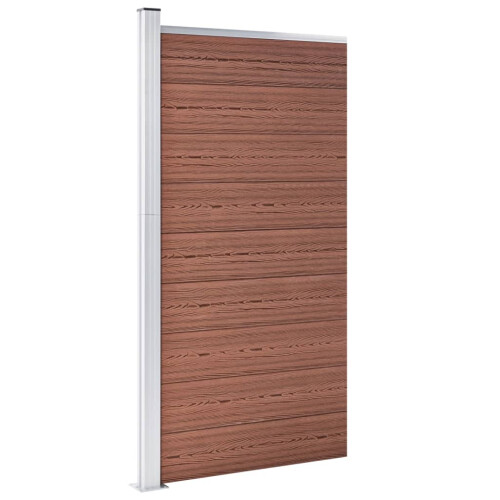 VidaXL vidaXL Zaunelement WPC 95x186 cm Braun 1