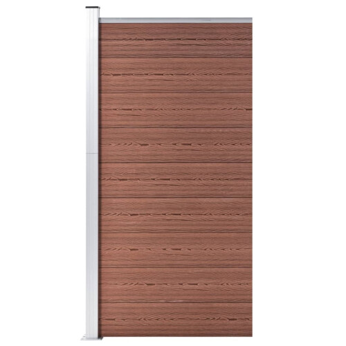 VidaXL vidaXL Zaunelement WPC 95x186 cm Braun