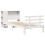 VidaXL vidaXL Bookcase Bed without Mattress Bed White Small Single Solid Wood Pine 3