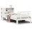 VidaXL vidaXL Bookcase Bed without Mattress Bed White Small Single Solid Wood Pine 2