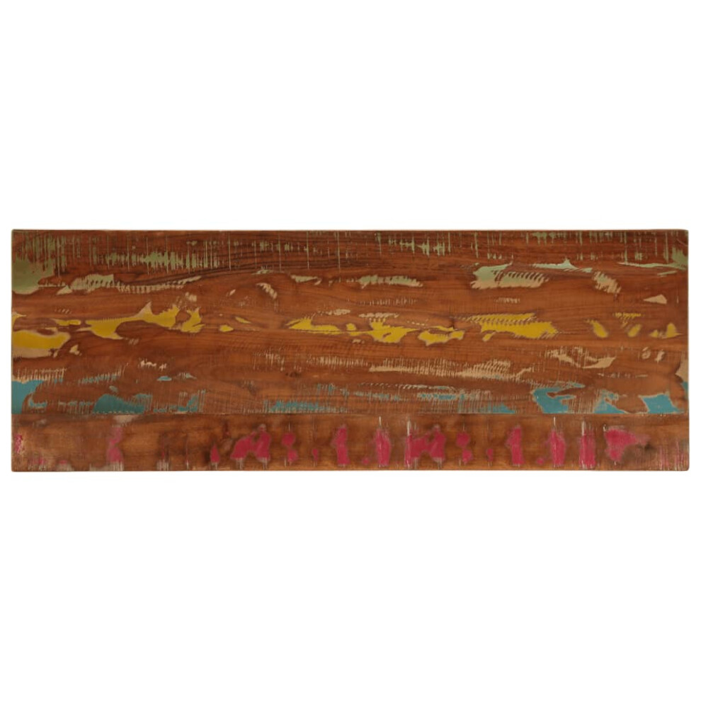 VIDAXL Solid Reclaimed Wood Table Top 140x60x2.5 cm Brown Rectangular Replacement for Dining Desks - Image 2