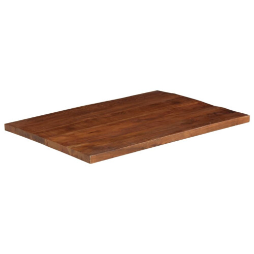 VidaXL (natural, 100 x 80 cm/ 25 mm) vidaXL Table Top Replacement Board Dining Table Top Rectangular Solid Wood 1