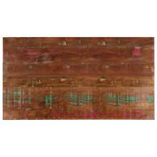 (multicolour, 100 x 60 cm/ 25 mm) vidaXL Table Top Replacement Board Dining Table Top Rectangular Solid Wood