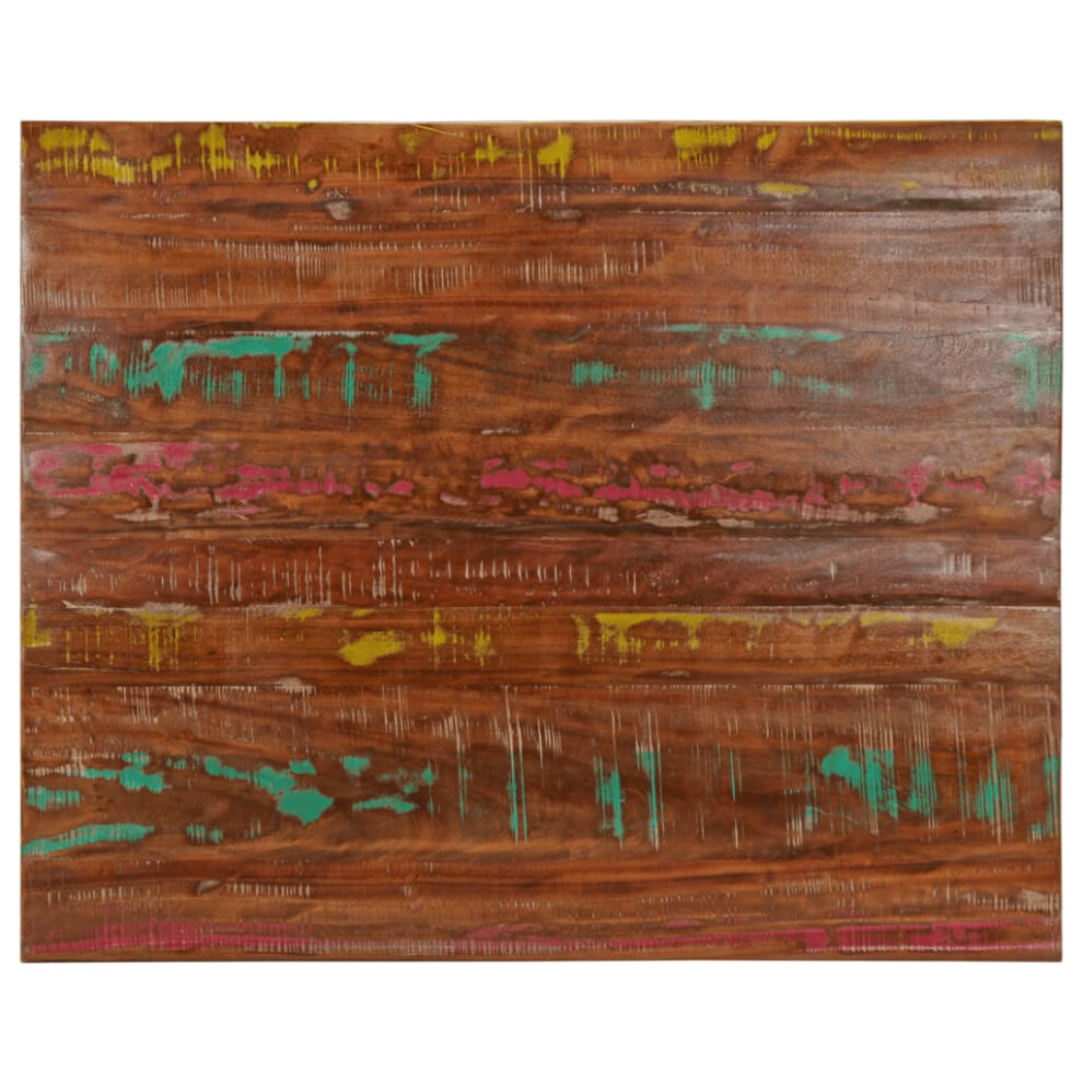 Vidaxl (Multicolour, 100 X 80 Cm/ 38 Mm) Table Top Replacement Board Dining Table Top Rectangular Solid Wood