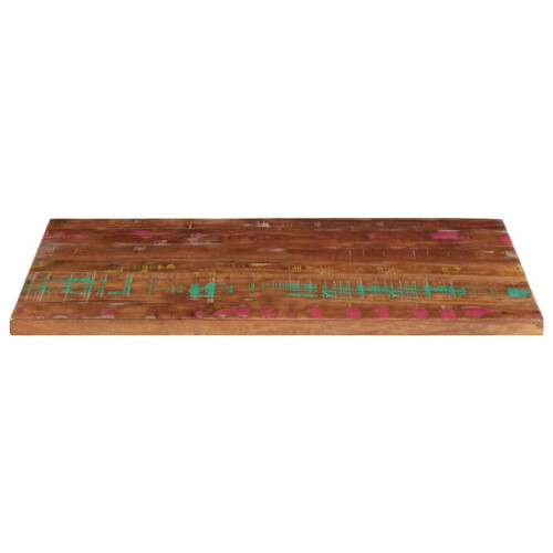 VidaXL (multicolour, 100 x 60 cm/ 15 mm) vidaXL Table Top Replacement Board Dining Table Top Rectangular Solid Wood 2