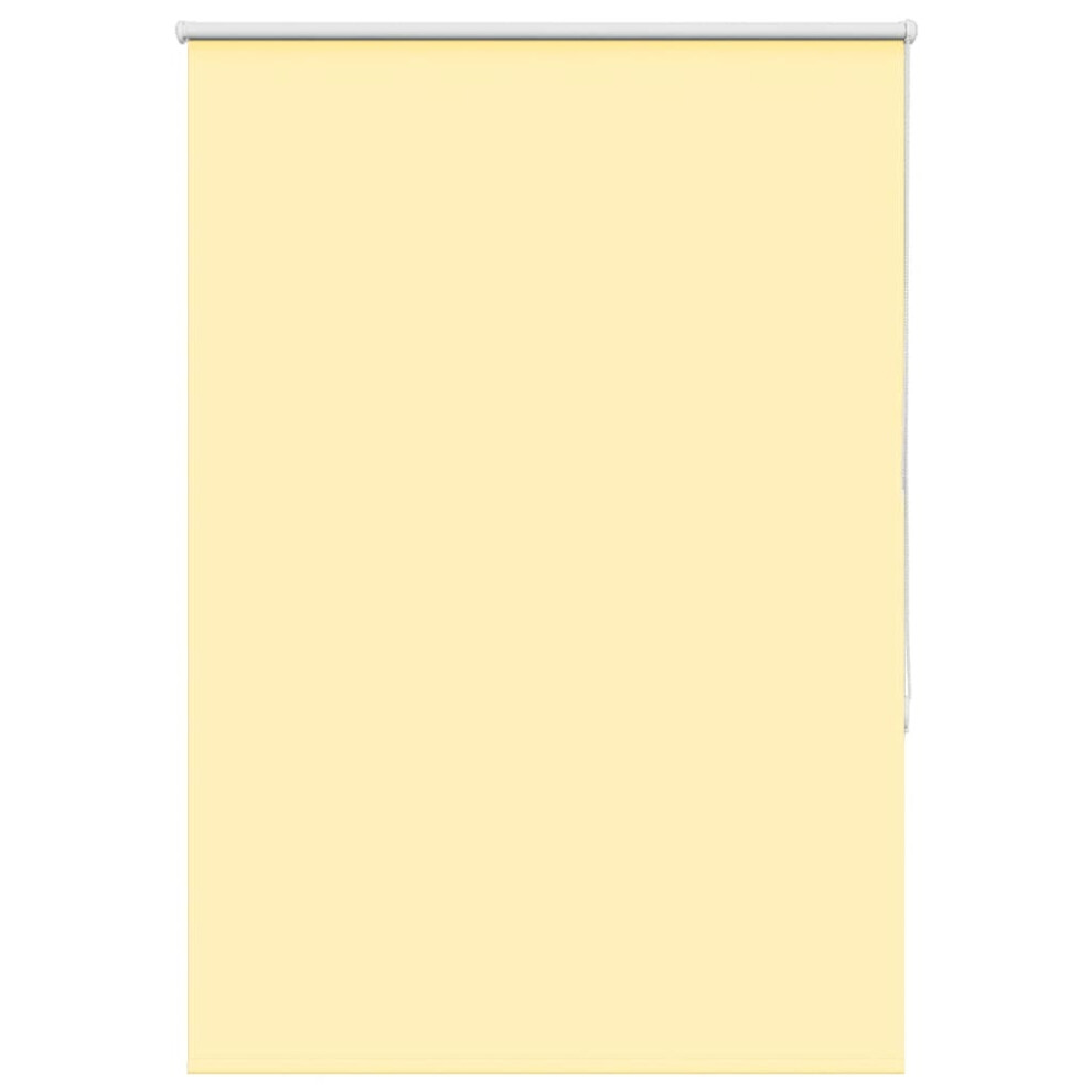 Vidaxl Roller Blind Blackout 115X150 Cm Fabric Width 110.7 Cm Polyester Yellow