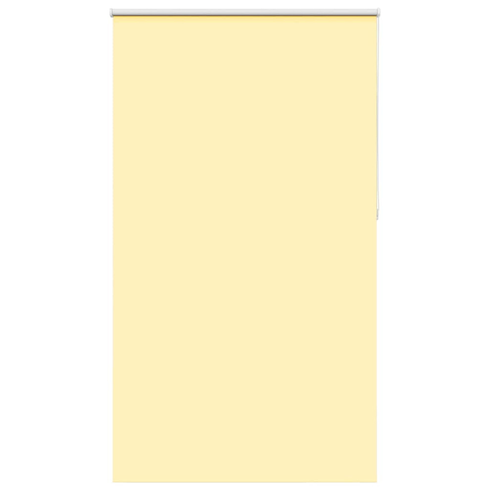 Vidaxl Roller Blind Blackout Yellow 125X210 Cm Fabric Width 121.6 Cm Polyester