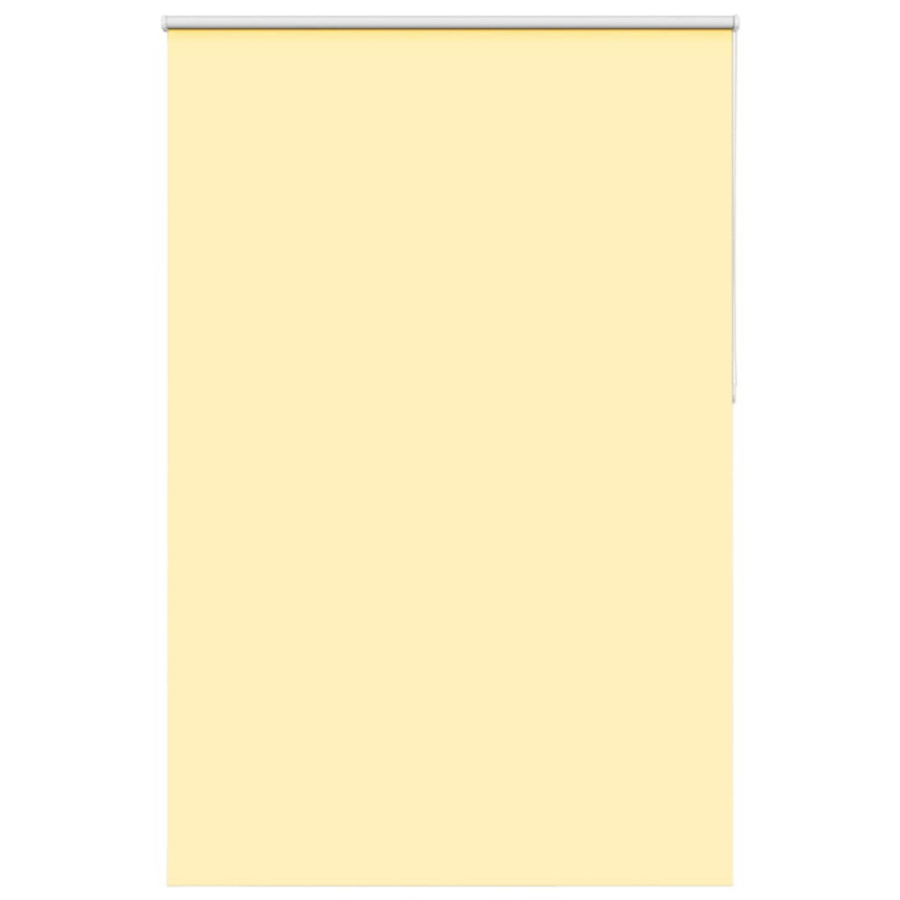 Vidaxl Roller Blind Blackout Yellow 155X230 Cm Fabric Width 151.6 Cm Polyester
