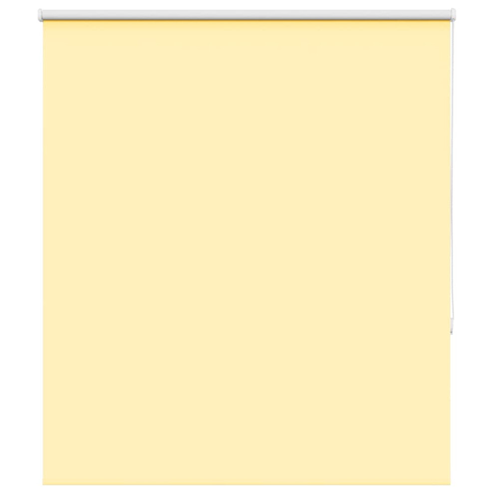 Vidaxl Roller Blind Blackout 125X130 Cm Fabric Width 121.6 Cm Polyester Yellow