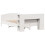 VidaXL vidaXL Bookcase Bed without Mattress Bed Base White 140x200cm Solid Wood Pine 6