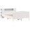 VidaXL vidaXL Bookcase Bed without Mattress Bed Base White 140x200cm Solid Wood Pine 3
