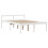 VidaXL vidaXL Bookcase Bed without Mattress Bed White 140x190 cm Solid Wood Pine 8