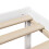 VidaXL vidaXL Bookcase Bed without Mattress Bed White 140x190 cm Solid Wood Pine 9