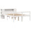 VidaXL vidaXL Bookcase Bed without Mattress Bed White 140x190 cm Solid Wood Pine 3