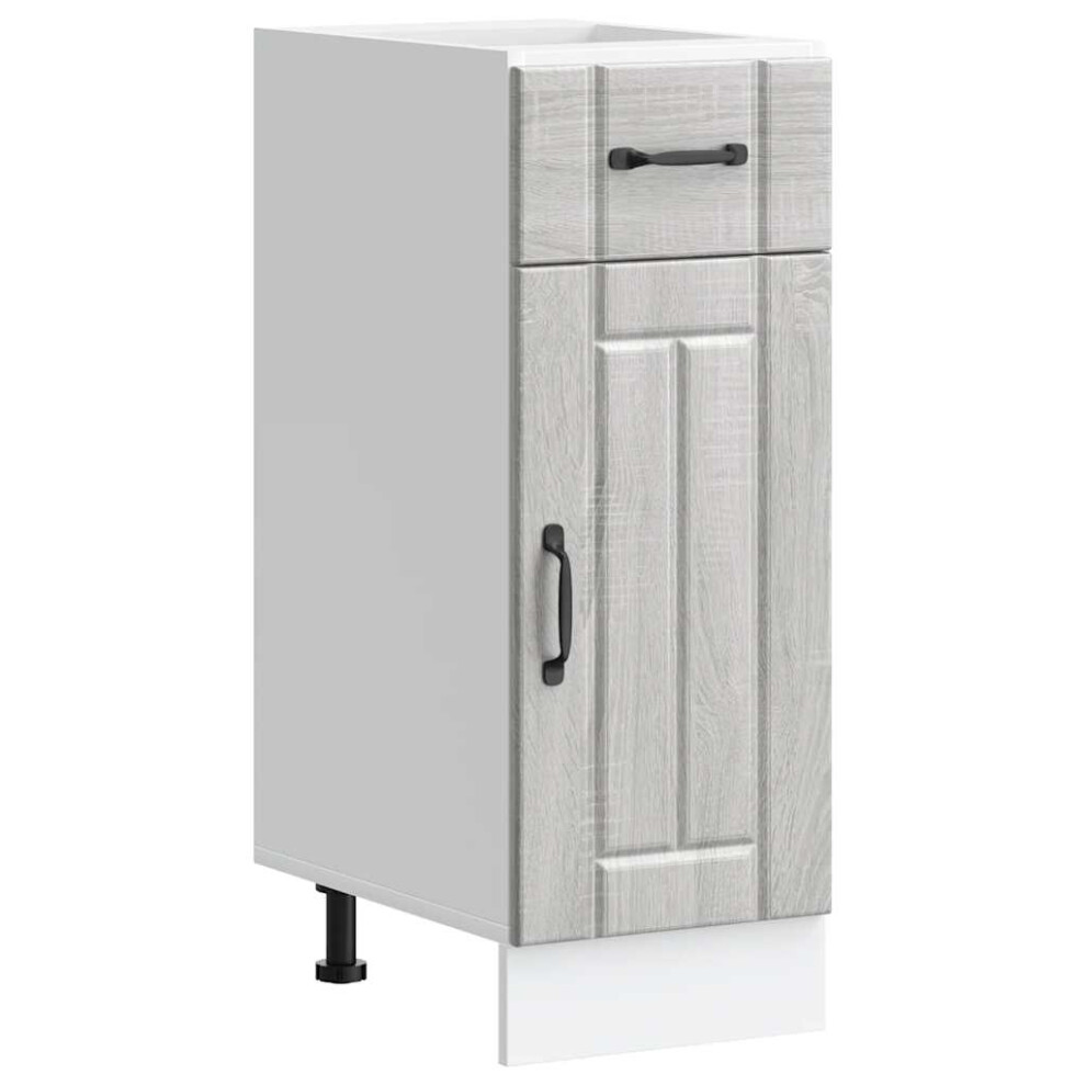 (Grey Sonoma, 30 X 46 X 81.5 Cm) Vidaxl Oven Cabinets Kitchen Cabinet Oven Unit 2 Pcs Kalmar Engineered Wood 8721158420497