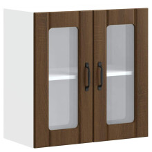 (brown oak, 60 x 31 x 60 cm) vidaXL Oven Cabinets Kitchen Cabinet Oven Unit 2 pcs Kalmar Engineered Wood