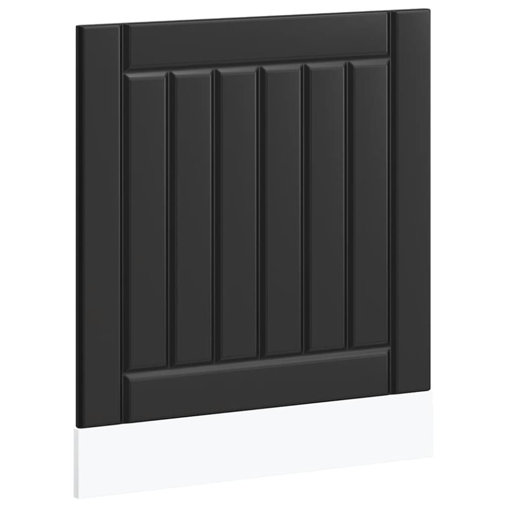 (Black, 60 X 1.5 X 67 Cm) Vidaxl Oven Cabinets Kitchen Cabinet Oven Unit 2 Pcs Kalmar Engineered Wood