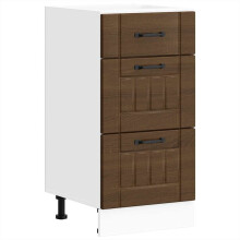(brown oak, 40 x 46 x 81.5 cm) vidaXL Oven Cabinets Kitchen Cabinet Oven Unit 2 pcs Kalmar Engineered Wood