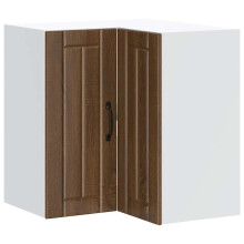 (brown oak, 57 x 57 x 60 cm) vidaXL Oven Cabinets Kitchen Cabinet Oven Unit 2 pcs Kalmar Engineered Wood