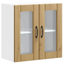 (artisan oak, 60 x 31 x 60 cm) vidaXL Oven Cabinets Kitchen Cabinet Oven Unit 2 pcs Kalmar Engineered Wood