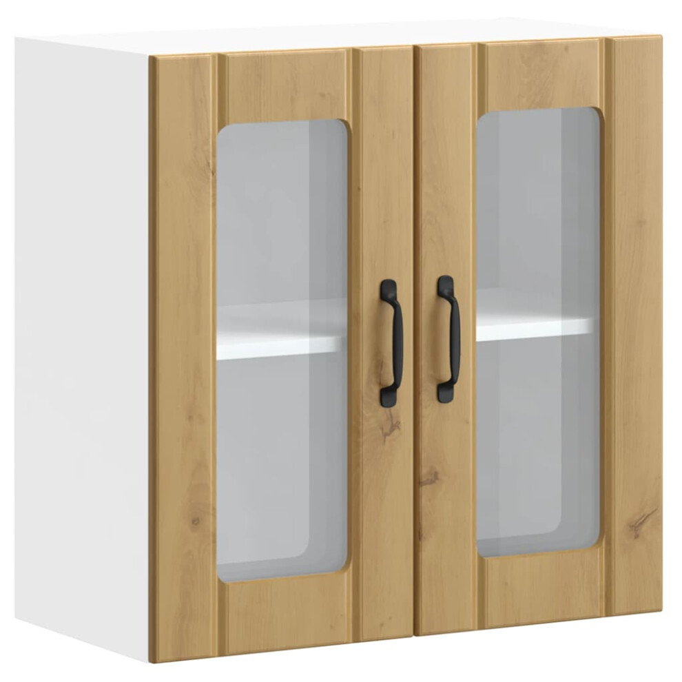 Vidaxl (Artisan Oak, 60 X 31 X 60 Cm) Oven Cabinets Kitchen Cabinet Oven Unit 2 Pcs Kalmar Engineered Wood