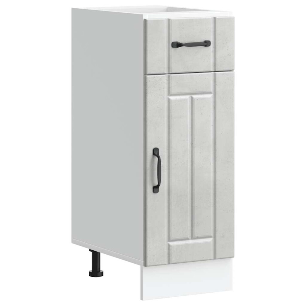 Vidaxl Grey (Concrete X 46 X 81.5 Cm) Oven Cabinets Kitchen Cabinet Oven Unit 2 Pcs Kalmar Engineered Wood Size 30