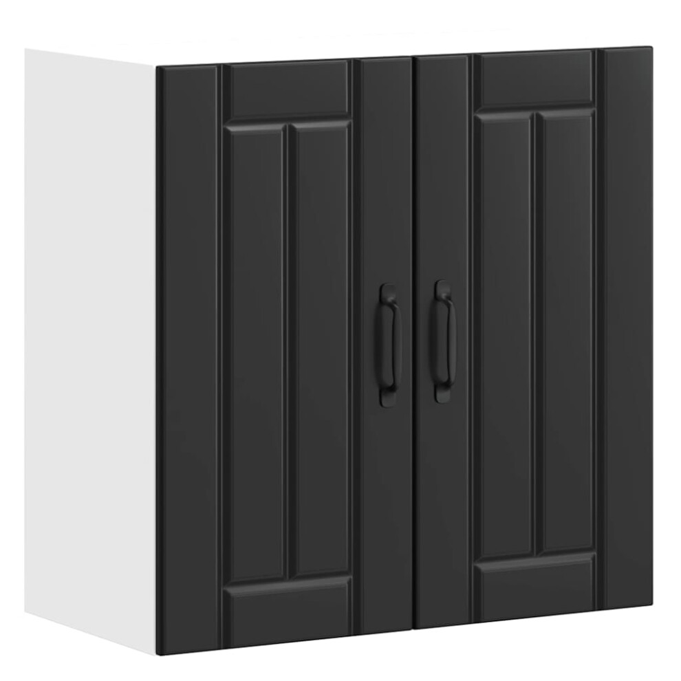 Vidaxl (Black, 60 X 31 X 60 Cm) Oven Cabinets Kitchen Cabinet Oven Unit 2 Pcs Kalmar Engineered Wood