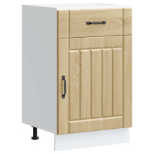 (sonoma oak, 50 x 46 x 81.5 cm) vidaXL Oven Cabinets Kitchen Cabinet Oven Unit 2 pcs Kalmar Engineered Wood