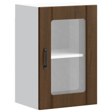 (brown oak, 40 x 31 x 60 cm) vidaXL Oven Cabinets Kitchen Cabinet Oven Unit 2 pcs Kalmar Engineered Wood