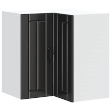 (black, 57 x 57 x 60 cm) vidaXL Oven Cabinets Kitchen Cabinet Oven Unit 2 pcs Kalmar Engineered Wood