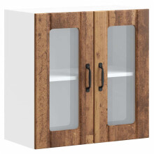 (old wood, 60 x 31 x 60 cm) vidaXL Oven Cabinets Kitchen Cabinet Oven Unit 2 pcs Kalmar Engineered Wood