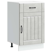 (concrete grey, 50 x 46 x 81.5 cm) vidaXL Oven Cabinets Kitchen Cabinet Oven Unit 2 pcs Kalmar Engineered Wood