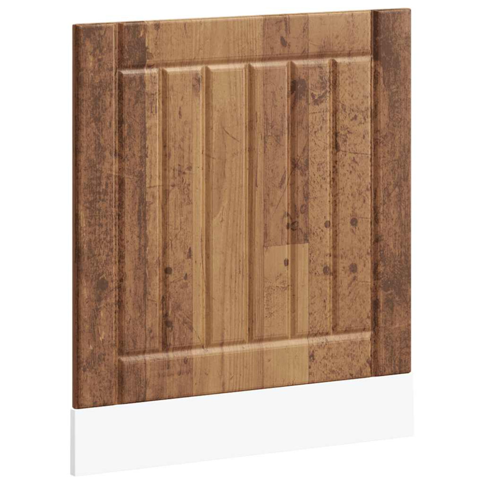 Vidaxl (Old Wood, 60 X 1.5 X 67 Cm) Oven Cabinets Kitchen Cabinet Oven Unit 2 Pcs Kalmar Engineered Wood