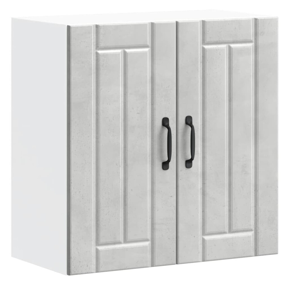 Vidaxl (Concrete 60 X X 60 Cm) Oven Cabinets Kitchen Cabinet Oven Unit 2 Pcs Kalmar Engineered Wood Grey Size 31