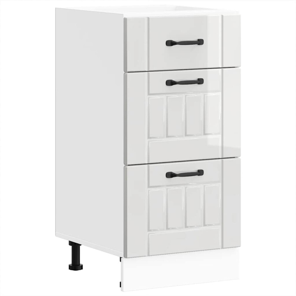 (High Gloss White, 40 X 46 X 81.5 Cm) Vidaxl Oven Cabinets Kitchen Cabinet Oven Unit 2 Pcs Kalmar Engineered Wood 8721158425782