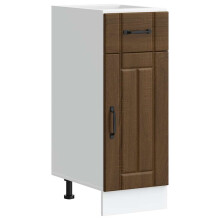 (brown oak, 30 x 46 x 81.5 cm) vidaXL Oven Cabinets Kitchen Cabinet Oven Unit 2 pcs Kalmar Engineered Wood