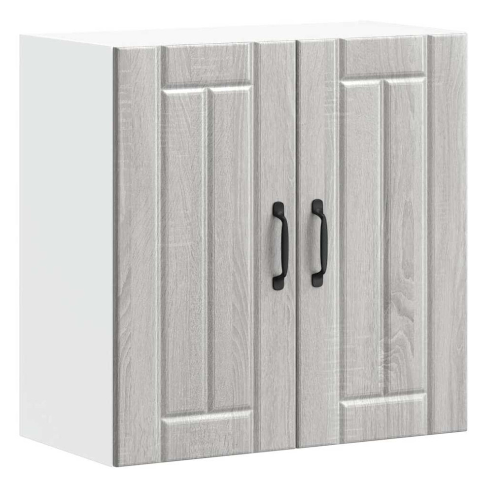 Vidaxl (Grey Sonoma, 60 X 31 X 60 Cm) Oven Cabinets Kitchen Cabinet Oven Unit 2 Pcs Kalmar Engineered Wood