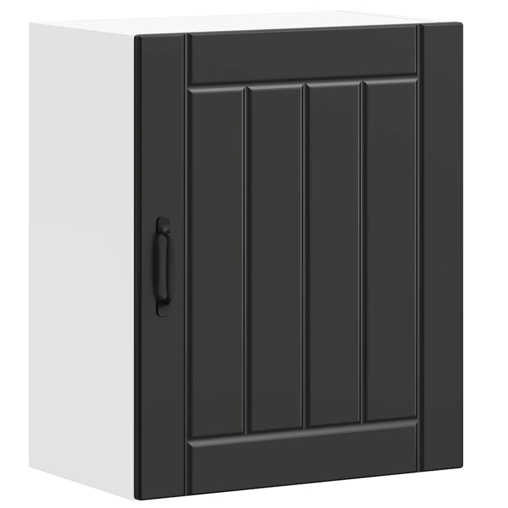 (Black, 50 X 31 X 60 Cm) Vidaxl Oven Cabinets Kitchen Cabinet Oven Unit 2 Pcs Kalmar Engineered Wood 8721158421456