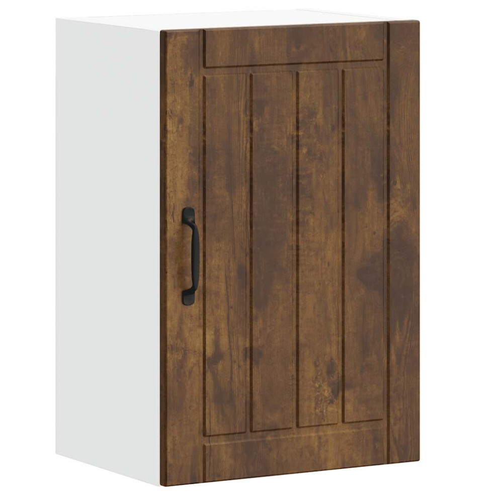 Vidaxl (Smoked Oak, 40 X 31 X 60 Cm) Oven Cabinets Kitchen Cabinet Oven Unit 2 Pcs Kalmar Engineered Wood