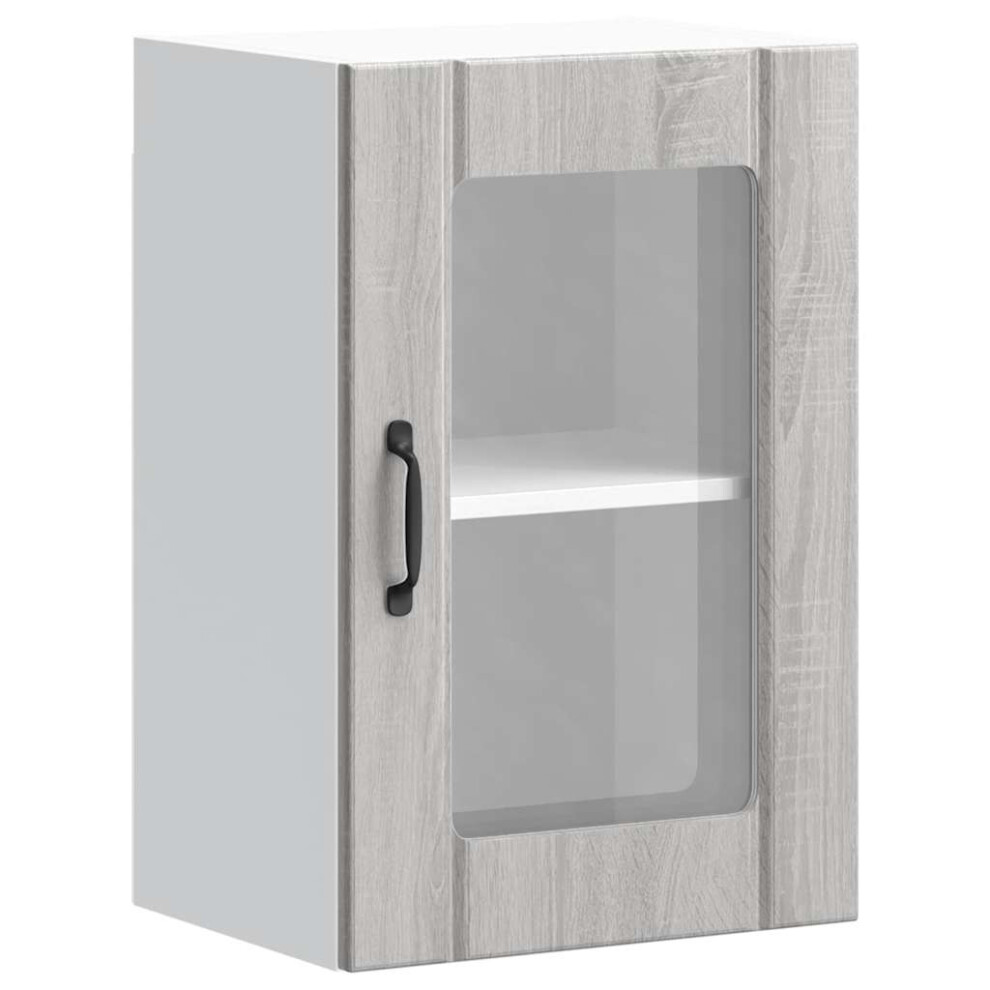 Vidaxl (Grey Sonoma, 40 X 31 X 60 Cm) Oven Cabinets Kitchen Cabinet Oven Unit 2 Pcs Kalmar Engineered Wood
