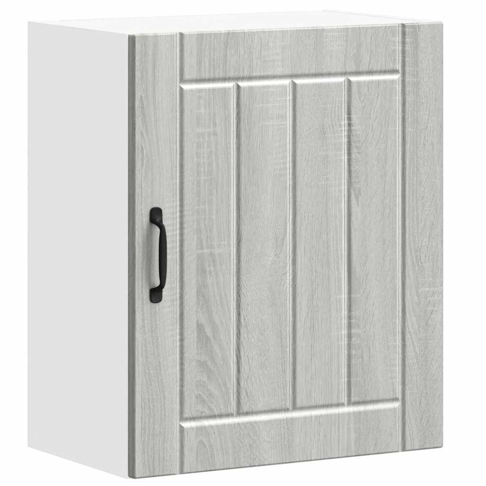 Vidaxl (Grey Sonoma, 50 X 31 X 60 Cm) Oven Cabinets Kitchen Cabinet Oven Unit 2 Pcs Kalmar Engineered Wood