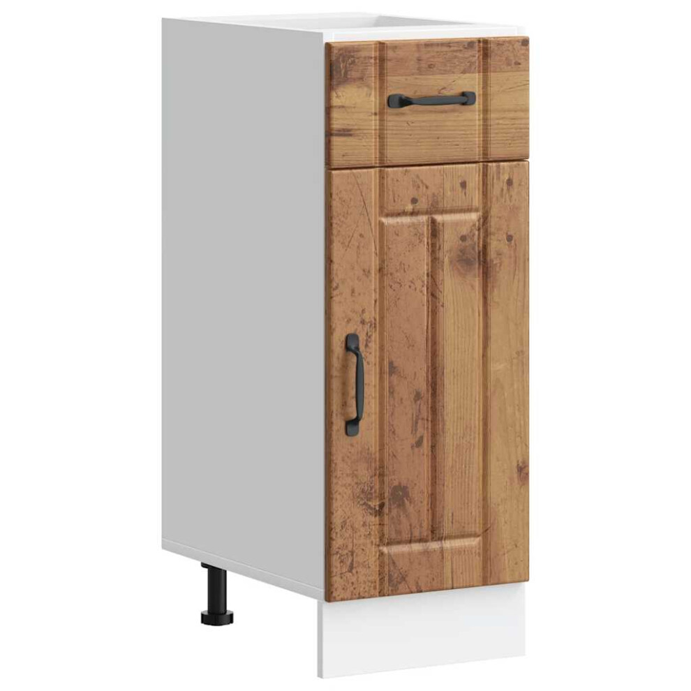 Vidaxl (Old Wood, 30 X 46 X 81.5 Cm) Oven Cabinets Kitchen Cabinet Oven Unit 2 Pcs Kalmar Engineered Wood