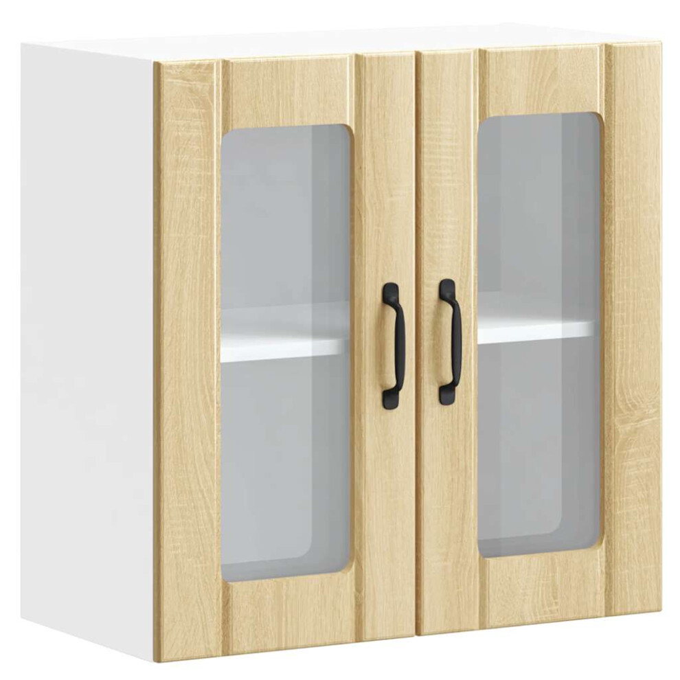 Vidaxl (Sonoma Oak, 60 X 31 X 60 Cm) Oven Cabinets Kitchen Cabinet Oven Unit 2 Pcs Kalmar Engineered Wood