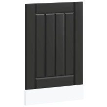 (black, 45 x 1.5 x 67 cm) vidaXL Oven Cabinets Kitchen Cabinet Oven Unit 2 pcs Kalmar Engineered Wood